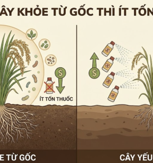Vì sao cây khỏe từ gốc thì ít tốn thuốc?